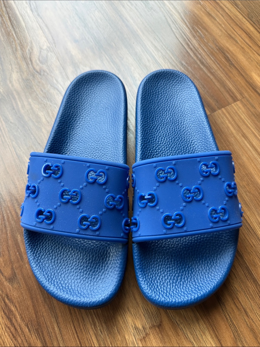 Gucci Blue Slides